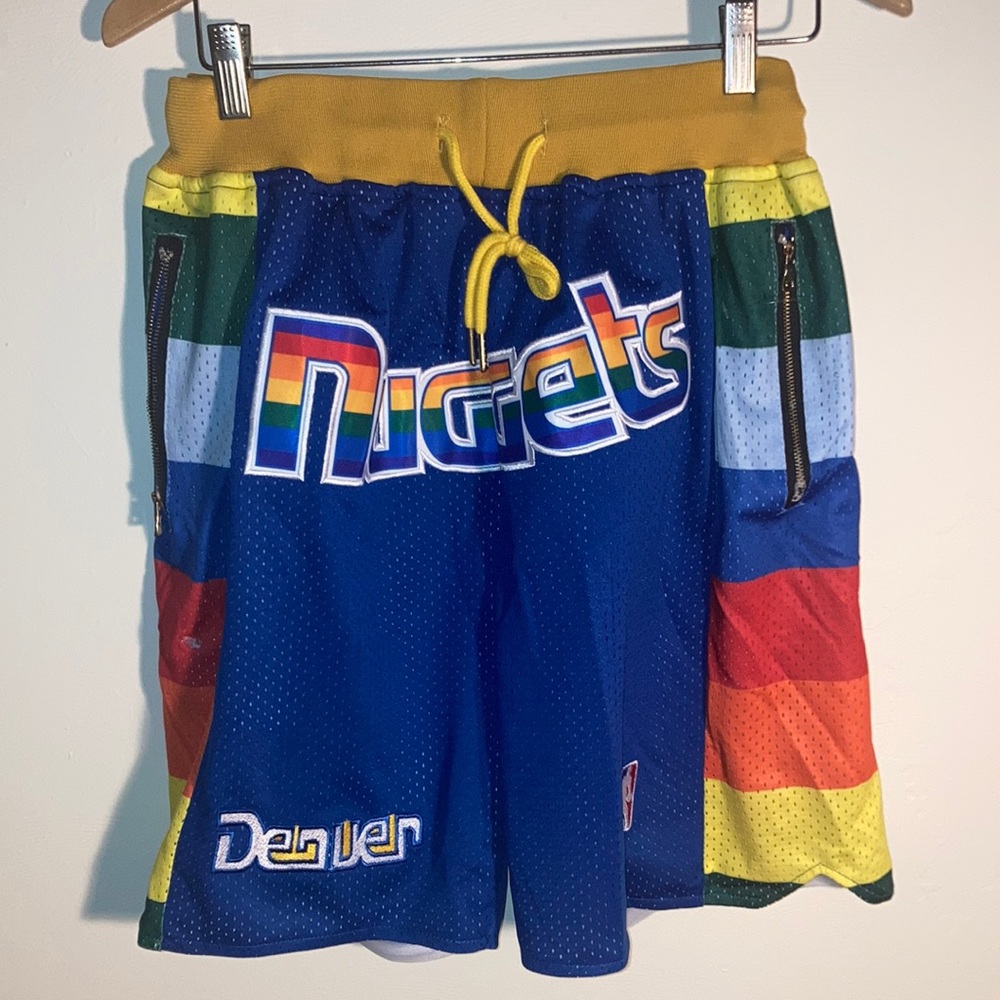 🏔🏀 JUST DON NBA NICOLA JOKIC SHORTS - DENVER NUGGETS ‘91-‘92 SIZE SMALL 🏔🏀